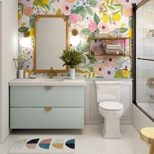 Цветная и яркая ванная комната: как преобразить санузел в Дудинке - dudinka.mebel54.com | фото