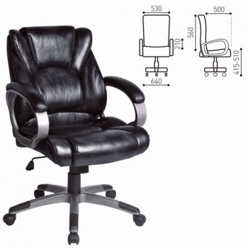 Кресло офисное BRABIX Eldorado EX-504 (черный) в Дудинке - dudinka.mebel54.com | фото