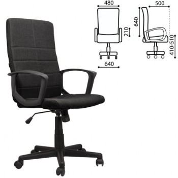 Кресло офисное BRABIX Focus EX-518 (черный) в Дудинке - dudinka.mebel54.com | фото