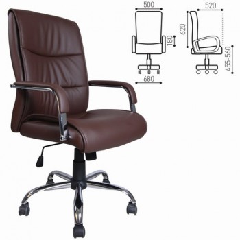 Кресло офисное BRABIX Space EX-508 (коричневый) в Дудинке - dudinka.mebel54.com | фото