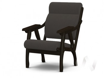 Кресло Вега-10 (венге лак/ULTRA GRAFIT) в Дудинке - dudinka.mebel54.com | фото