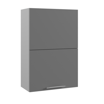 Ройс ПГПМ 600 Шкаф верхний Blum Aventos HF (Графит софт/корпус Серый) в Дудинке - dudinka.mebel54.com | фото