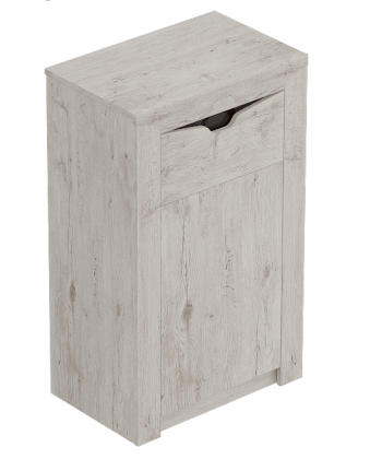 Тумба с дверцей и ящиком Соренто Дуб бонифаций/Кофе структурный матовый в Дудинке - dudinka.mebel54.com | фото
